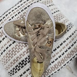 Gold sneakers